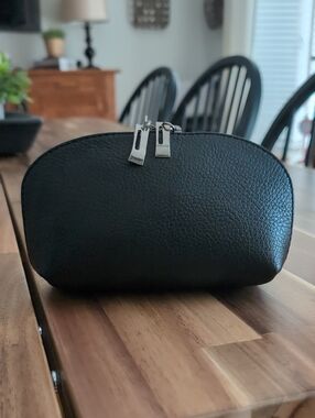 Small Leather Cosmetics Bag